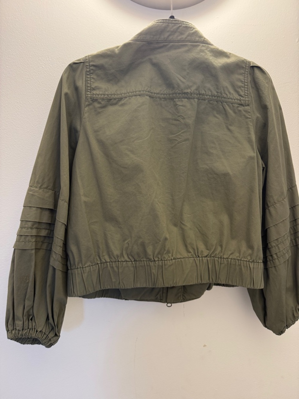 Anthropologie Olive Green Women's Zip-Front Lightweight Jacket Small - Picture 4 of 4